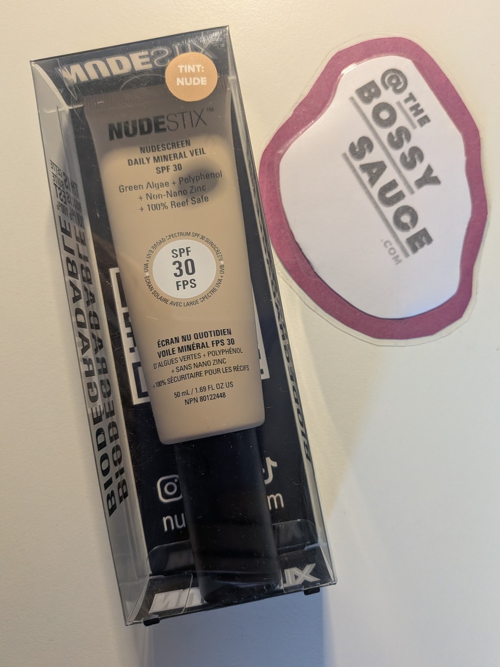 🌸 NUDESTIX Nudescreen Daily Mineral Veil SPF 30 Tint Nude Reef Safe NWT 50 ML